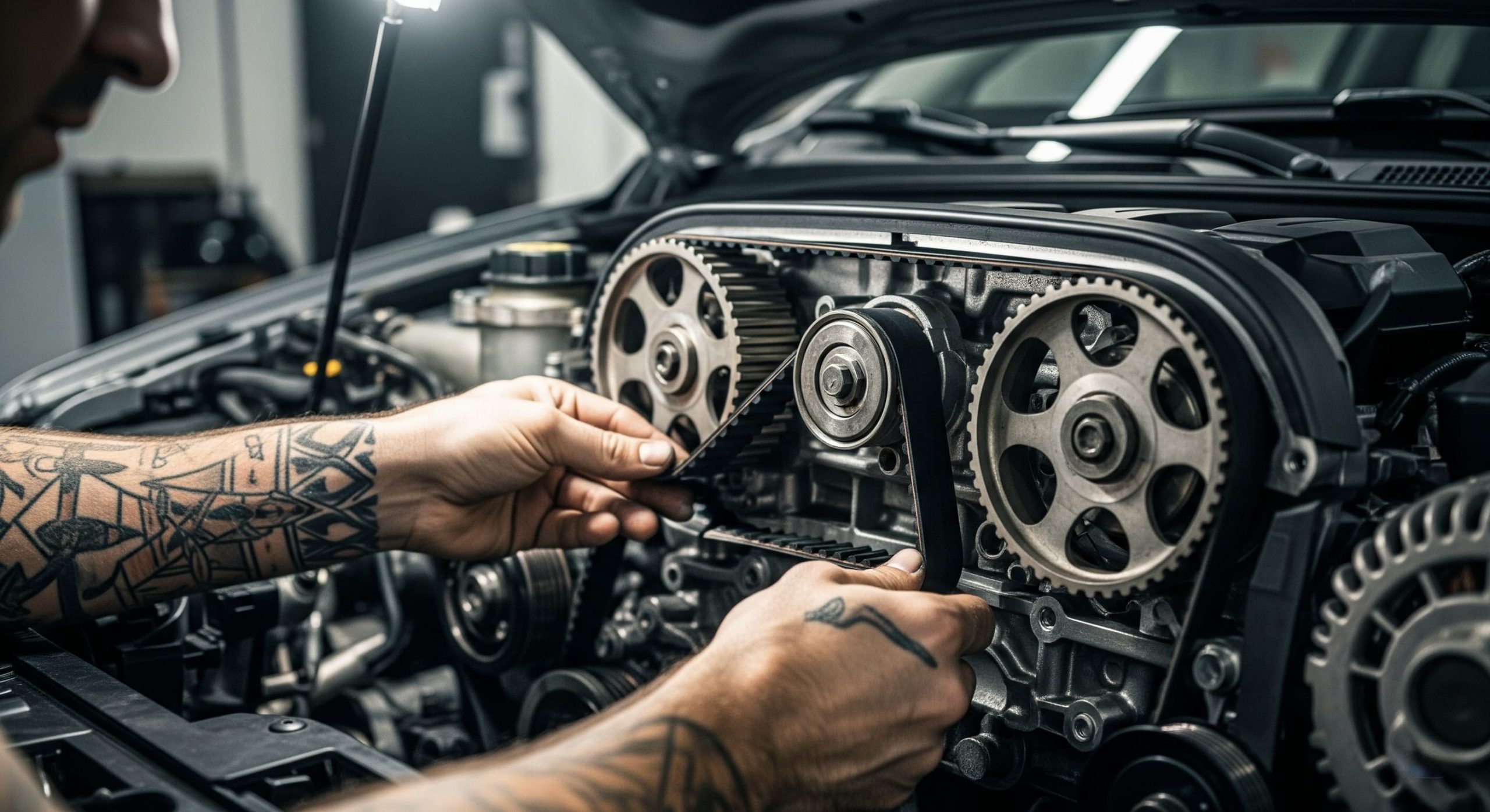 Strokovna menjava zobatega jermena je ključna za zanesljivost motorja.